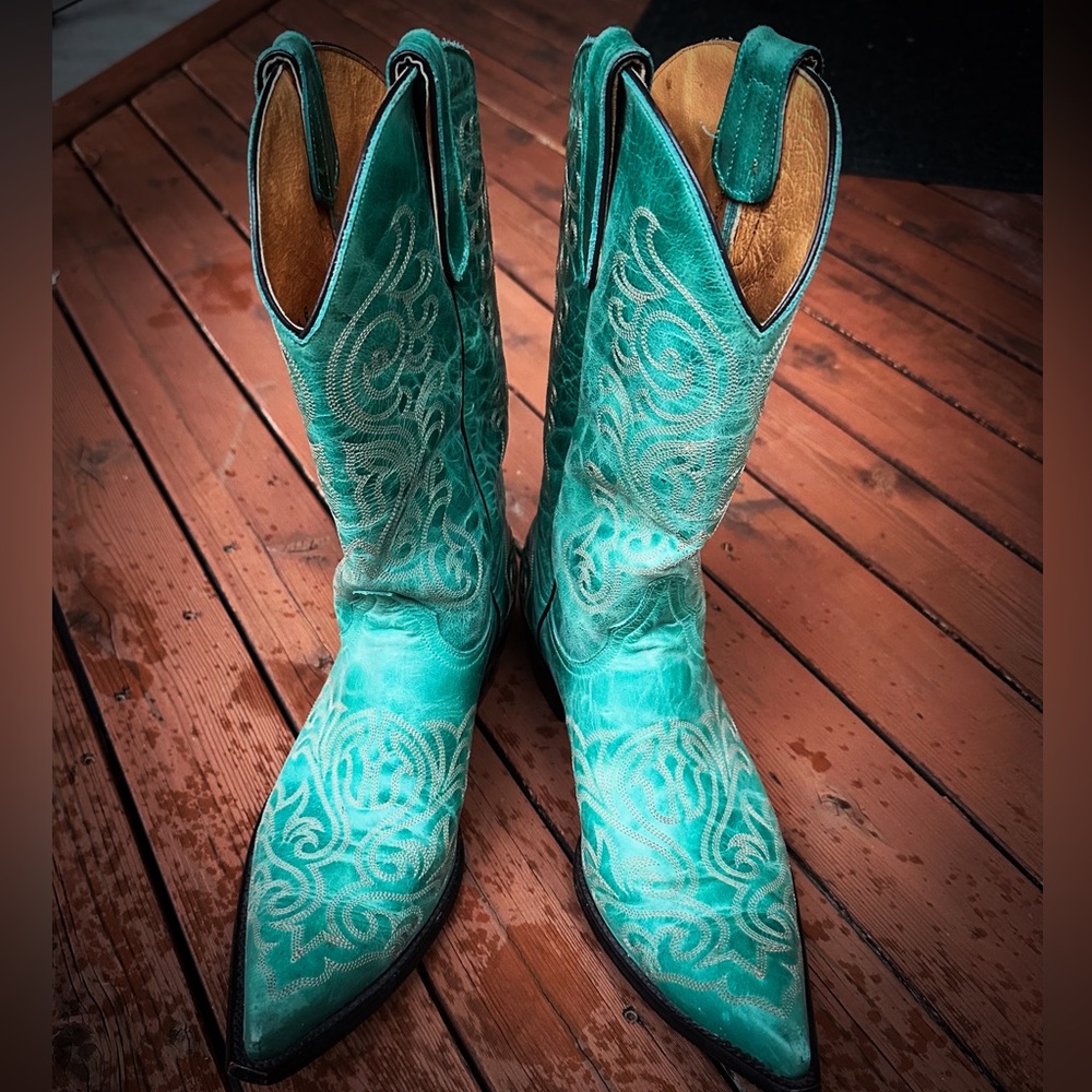 Old Gringo Women's Yippee Ki Yay Western / Cowboy Boots turquoise Size 11B